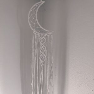 Bohemian Knitted Moon Dream Catcher